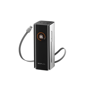 بطارية متنقلة رابد برو (20,000 مللي أمبير، 230 واط، كابل مدمج 100 واط) من إيكو فلو