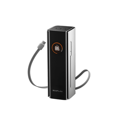 بطارية متنقلة رابد برو (27,650 مللي أمبير، 300 واط، كابل مدمج 140 واط) من إيكو فلو