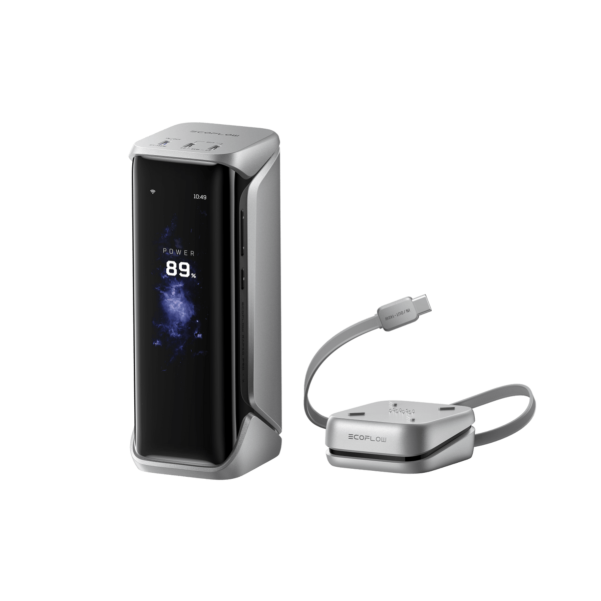 بنك الطاقة EcoFlow RAPID Pro X (27650 مللي أمبير، 300 واط) - فضي