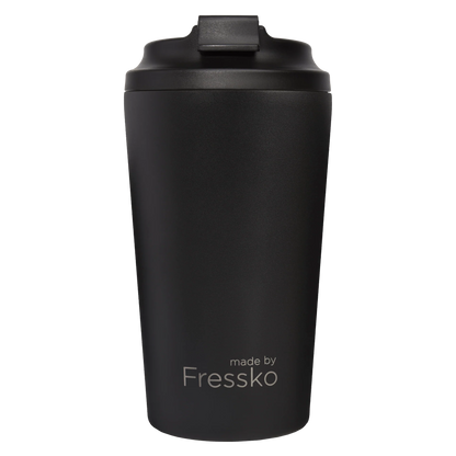 كوب FRESSKO Grande سعة 475 مل / 16 أونصة، من الفولاذ المقاوم للصدأ - أسود