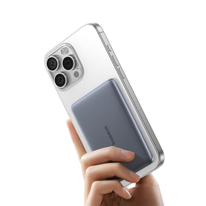 بيسوس باور بانك PicoGo AM41 المغناطيسي فائق النحافة 5000mAh 20W – رمادي