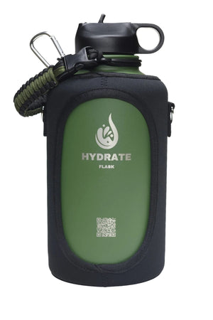 HydrateFlask Vacuum Water Bottle 2L - Army Green