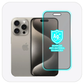 واقي شاشة Torrii Bodyglass من الزجاج المقوى لهاتف iPhone 16 / 15 / 14 Pro بطلاء مضاد للبكتيريا - الخصوصية