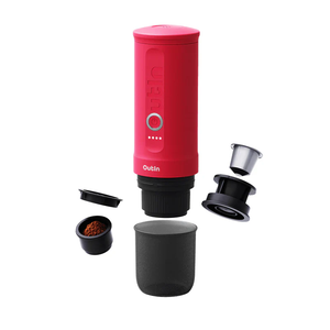 Outin Portable Electric Espresso Coffee Machine- Crimson Red
