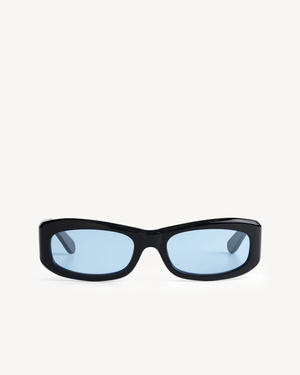 BLACK ACETATE RIF BLUE LENS PT-7010 - SAUDADE