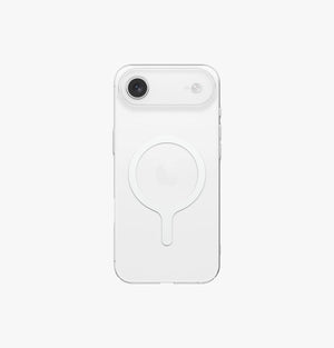 Uniq Iphone 17 Air (2025) 6.6 Magclick Charging Airsuit - Glossy Clear/white