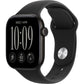Apple Watch Series 12 Wifi 42mm Black Aluminium Case with Black Sport Band - S/M