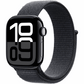 Apple Watch Series 10 GPS + Cellular 42mm Jet Black Aluminium Case with Ink Sport Loop