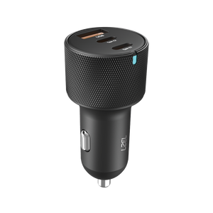 LZEL PulseCharge Max 3-Port Fast Car Charger PD & QC3.0 – Black