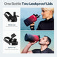 Buzio Duet Series Water Bottle with 2 Lids and Sleeve 1.9L - Ruby Red Navy