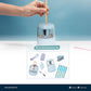 Porodo Kids Electric Sharpener & Vacuum Stationary Set - Blue