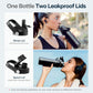 Buzio Duet Series Water Bottle with 2 Lids and Sleeve 650ML - Black