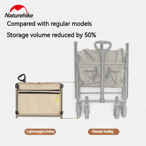 Naturehike Lightweight Folding Trolley 100L - Linen Brown