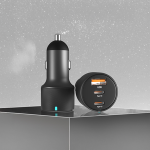 LZEL PulseCharge Max 3-Port Fast Car Charger PD & QC3.0 – Black