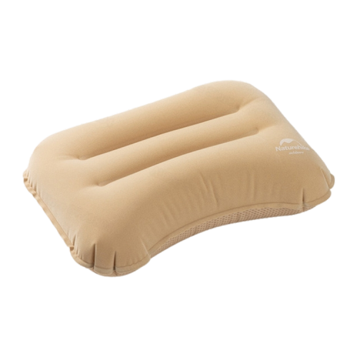 Naturehike PU Flocking Comfortable Sleeping Pillow - Khaki