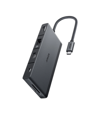 موزع USB-C من Anker 552 (9 في 1، 4K HDMI) - أسود