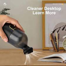 Desktop Mini Vacuum Cleaner Portable - Black