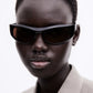 BLACK ACETATE TOBACCO LENS-PT-4501 - TOUBA