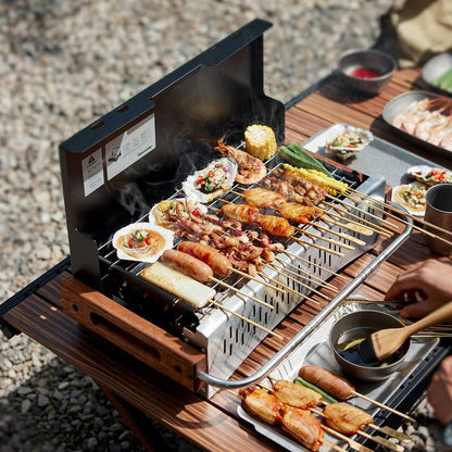 Naturehike Moyan Tabletop Travel BBQ Grill -Black (51.5*32.8*33.5)
