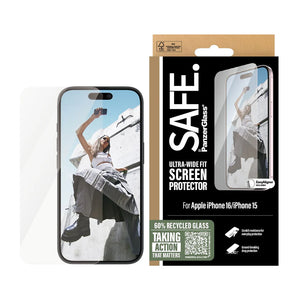 PanzerGlass Screen Protector iPhone 16 6.1" | Classic Fit