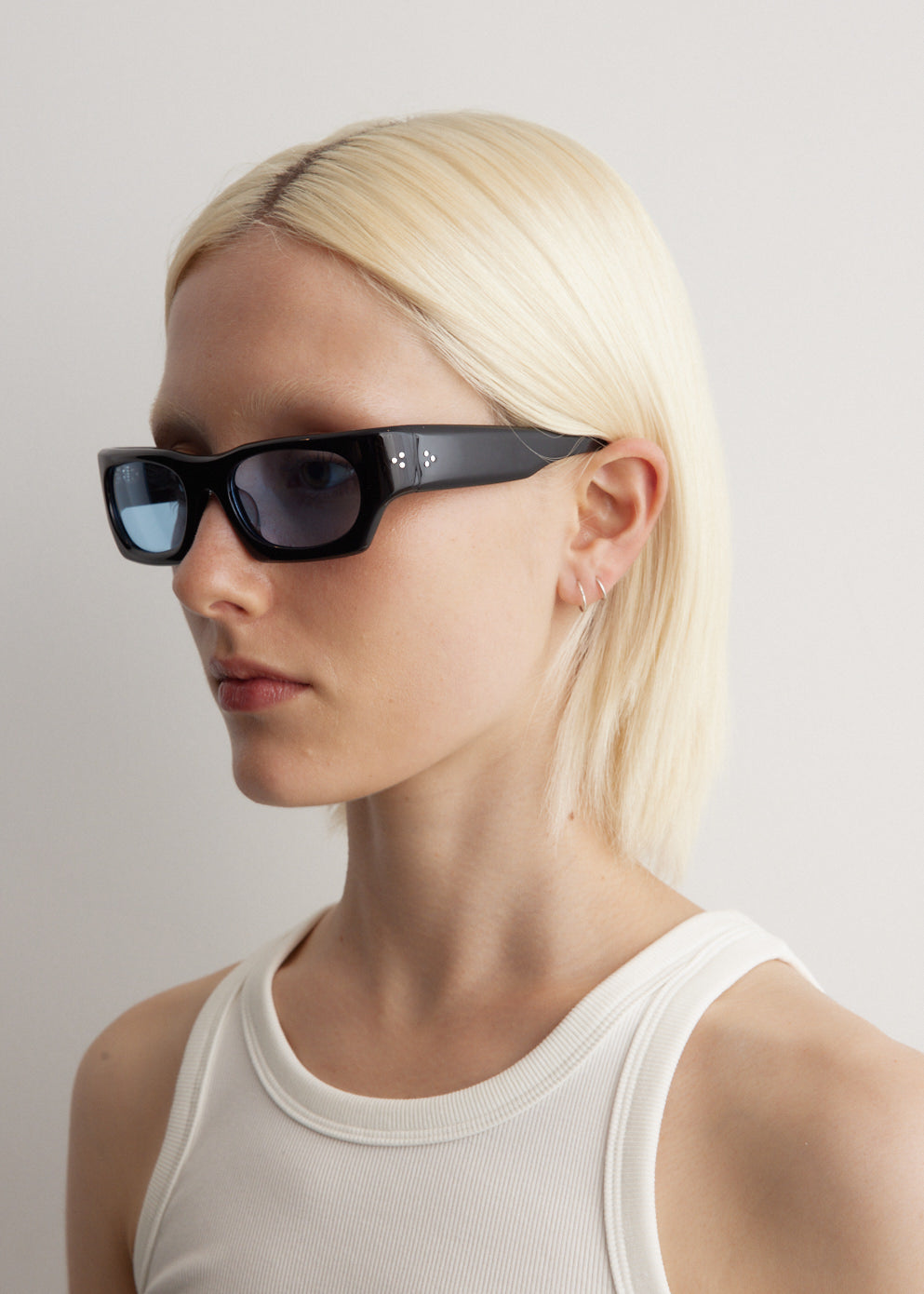 BLACK ACETATE RIF BLUE LENS-PT-4303 - KEREWAN