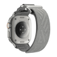 AULUMU G03 Titanium Alloy Mag Buckle Nylon Strap For Apple Watch 42/44/45/46/49mm - Gray