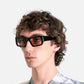 BLACK ACETATE AMBER LENS-PT-2501 - SABEA