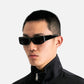 BLACK ACETATE BLACK LENS PT-7001 - SAUDADE
