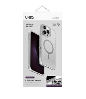Uniq Hybrid iPhone 16 Pro Max 2024 6.9 Magclick Charging Lifepro Xtreme AF - Dove Frost Clear
