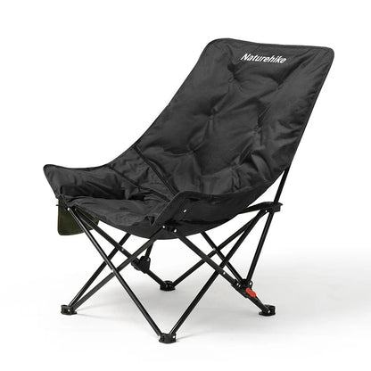 Naturehike Sea Star 001 Push-Up High-Back Cotton-Filled Moon Chair - Black