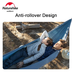 Naturehike DC-C05-Flyingboat Curved Rod Anti-Rollover Hammock Double - Navy