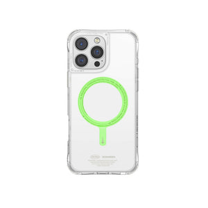 Skinarma iPhone 16 Pro Saido Mag-Charge - Niteglow Edition - Lime Green