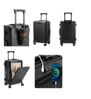 Tigernu T-N1059 Multifunctional Trolley Cabin Bag - Black