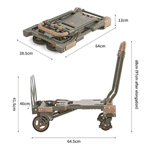 Naturehike (TC08) Multifunctional two-in-one cart - Army Green