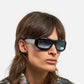 BLACK ACETATE RIF BLUE LENS PT-3102 - ZARIN